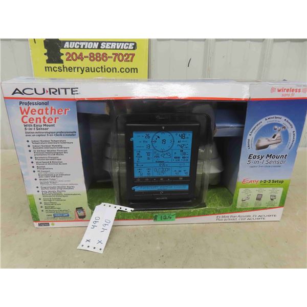New Acu-Rite Weather Center with 5-1 Sensor