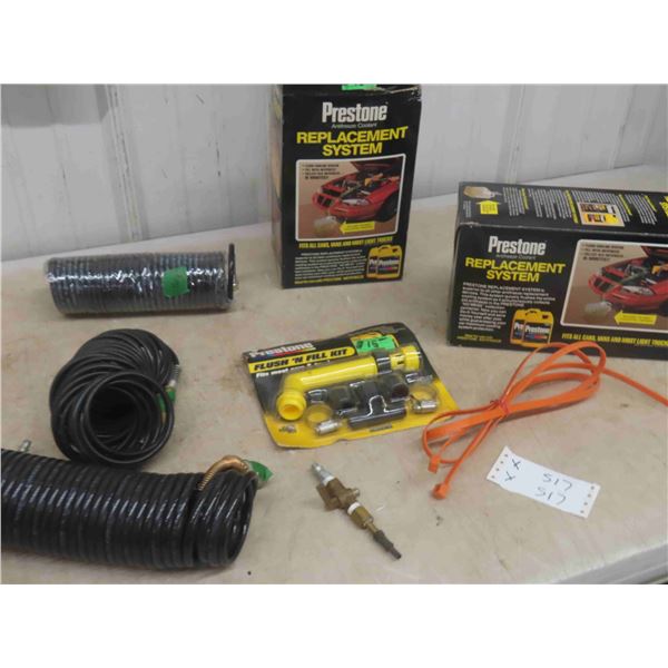 2 Prestone Antifreeze Replacement Systems & 3 Air Hose Couplings