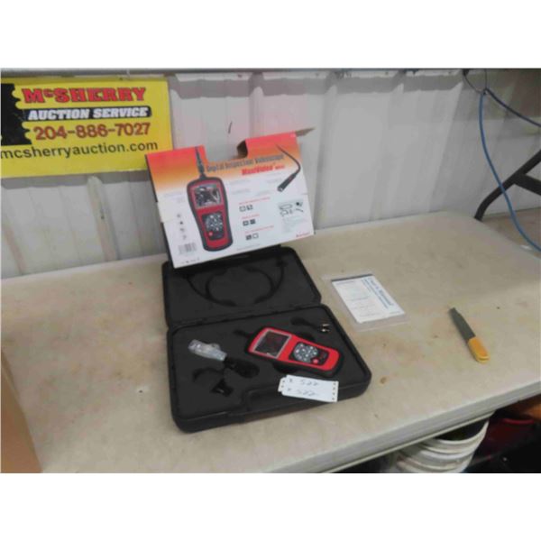 Avtel Digital Inspection Video Scope, Maxi Video MV201 in Hard Case - New or Like New