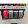 Image 2 : 12 Rolls on Rack of Primary Single Wire & Shrink Tubing