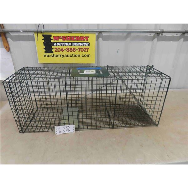 Live Animal Trap - Like New 10" x 12" x 32" 