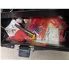 Image 3 : Eagle Tackle Box with Tackle, Hooked, Jigs, Lures & 2 Fishing Rods with Reels