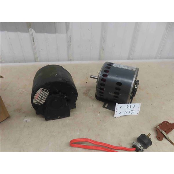 (2) 1/4" HP Electric Motors