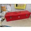 Image 2 : 2 Tool Boxes ; Poly Jobmate 13" x 14" x 27" & Mastercraft Metal 9"x 9" x 32" 