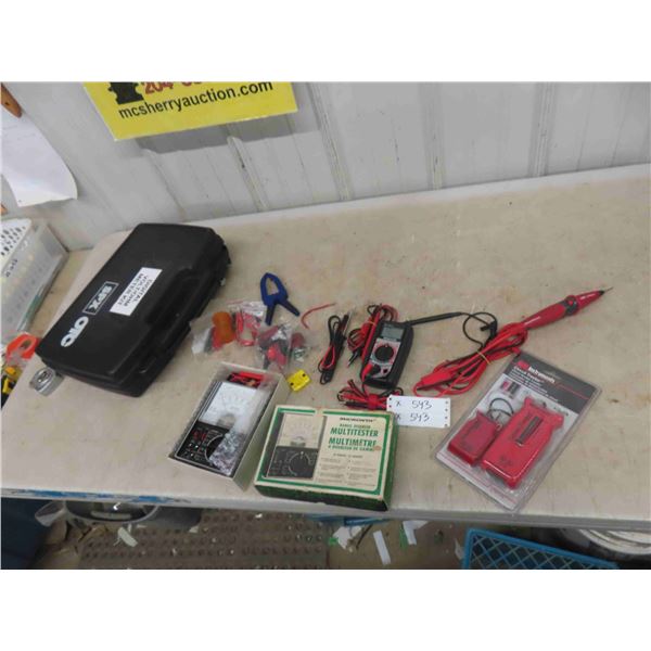 Mastercraft Digital Voltmeter with Accessories + Hard Case, New GB Circuit Tracker, 