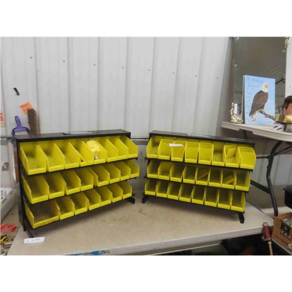 3 Row 24 Port Bin Organizer (2) 12" x 23" x 31" 