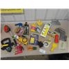 Image 1 : Drywall Aid Corner, Scrapers, Trowels, Chalk Hog, 100' Tape Measure, Measuring 