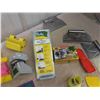 Image 6 : Drywall Aid Corner, Scrapers, Trowels, Chalk Hog, 100' Tape Measure, Measuring 
