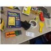 Image 8 : Drywall Aid Corner, Scrapers, Trowels, Chalk Hog, 100' Tape Measure, Measuring 
