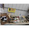 Image 1 : Mixture of Hardware, Garage Door Hardware, Braided Hose, Peg Board Hooks, 