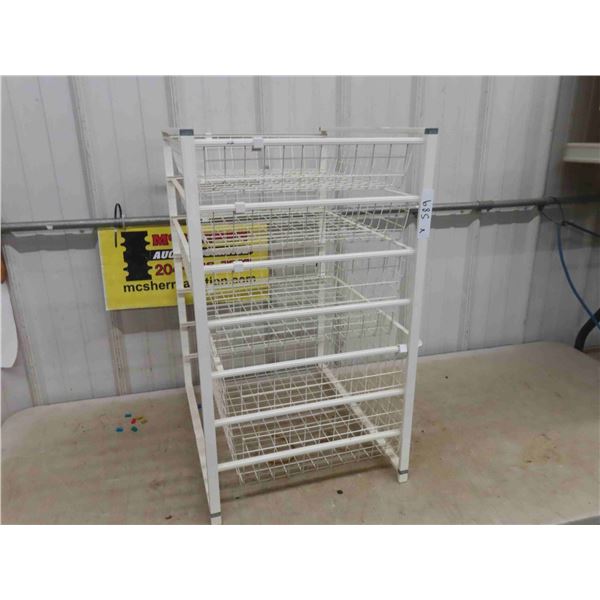 4 Tier Wire Basket Organizer 17" x 22" x 29"
