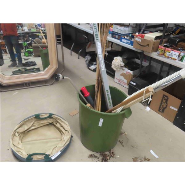 5 Tiki Torches, Gutter Filtrate Guard, Hose Sprayer, Garbage Can, Expandable Sprayer