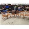 Image 1 : 6 Matching Wooden Kitchen Chairs