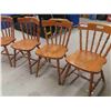 Image 7 : 6 Matching Wooden Kitchen Chairs