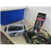 Image 5 : Christmas Lights, Floodlights, Cords, Storage Tub