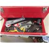Image 5 : Metal Tool Box 9" x 13" x 19"  Full of Trailer Wiring +  Electrical Items