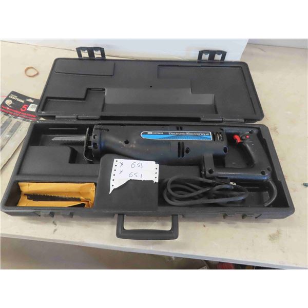 Craftsman Power Reciprocating Saw with Case + Extra Blades