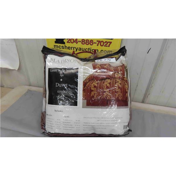 New 6 Pc Queen Size Duvet Set