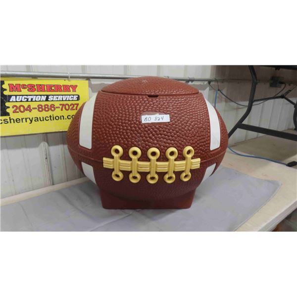 Large Plastic Football Tailgate Cooler 20" x 26"