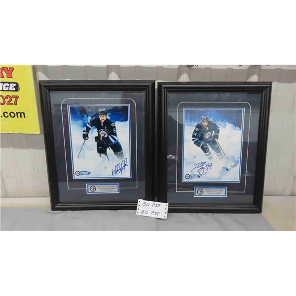 2 Framed Winnipeg Jets Autographed Photos Zach Bogosian, Mark Stuart Team