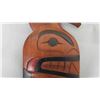 Image 5 : North West Coast First Nations Hand Carved + Painted Cedar Wood Wall Hanging 