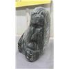 Image 3 : First Nations 2 Face Spirit Soapstone Carving by Stillwell 1998 - Heavy! 7.5" Tall
