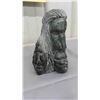 Image 6 : First Nations 2 Face Spirit Soapstone Carving by Stillwell 1998 - Heavy! 7.5" Tall