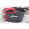Image 2 : Vileda Easy Wring Spin Mop + Bucket - Gently Used with 2 Extra Mop Heads