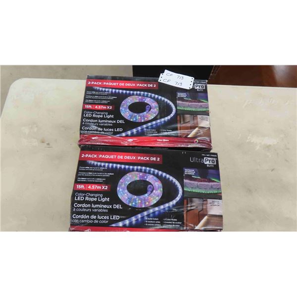 New 2 Packages Color Changing LED Rope Lights 
