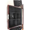 Image 3 : Wooden Jewelry Box with Key 10.5" x 12" x 18" 