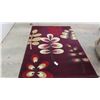 Image 1 : Area Rug 63" x 91", Reds, Burgundy, Beige