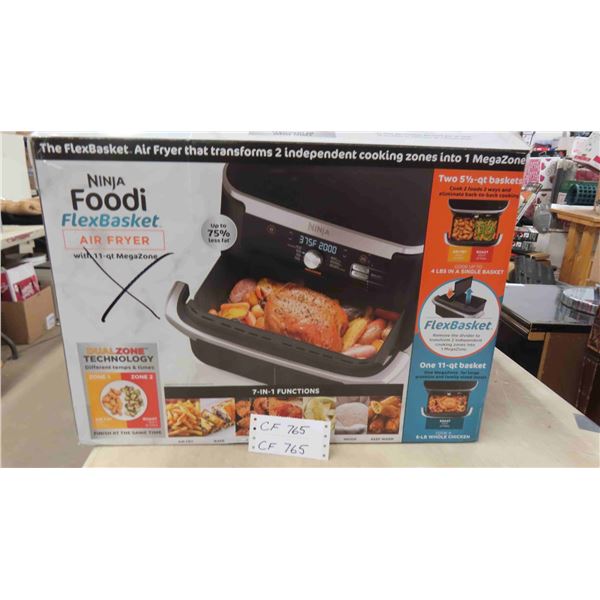 New Ninja Foodie Flex Basket Air Fryer with 11 qt Megazone