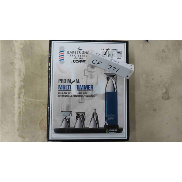 New in Box Conair Barber Shop Pro Series Multi- Trimmer with Magnetic Attachments