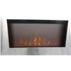 Image 2 : Electric Fireplace with Stainless Steel Trim Plate + Dancing Flames - Temperature + 