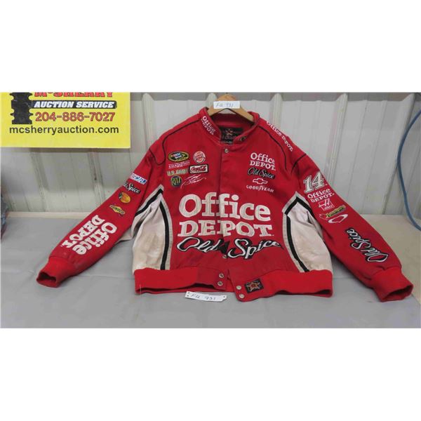 Men's Jacket NASCAR Sprint, Coca-Cola, Goodyear, Office Depot, Old Spice - Sz XL 