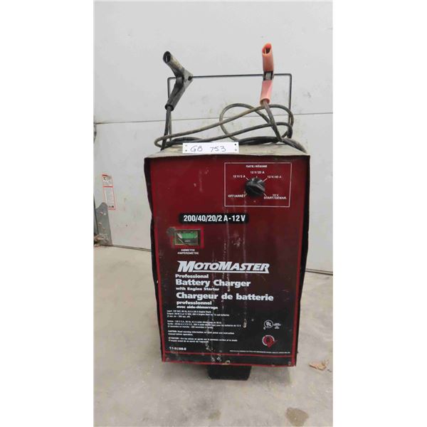 Motomaster Professional Battery Charger with Engine Starter