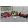 Image 1 : New in Box Die Cast 1:24 Scale 1969 Firebird, 1967 Mustang GT, Canadian Tire Sedan