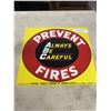 Image 3 : Prevent Fires Imperial Tobacco Company Metal Sign 17'' x 15''