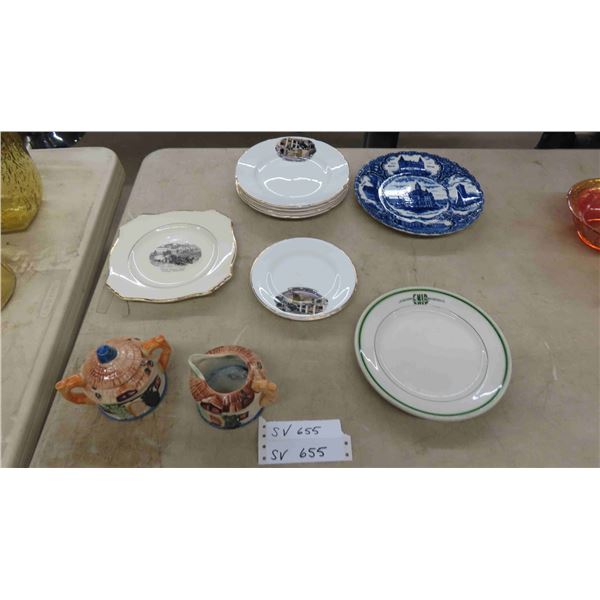 Variety of China - 9 pcs ; Royal Grafton, Royal Winton, Cream + Sugar