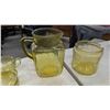 Image 2 : 21 Pieces Amber Depression Glass