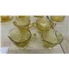 Image 3 : 21 Pieces Amber Depression Glass