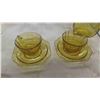 Image 4 : 21 Pieces Amber Depression Glass