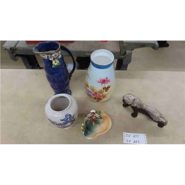 Decorative vases, Duck Candy Dish, Blue Mountain Panther