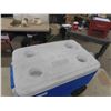 Image 3 : Coleman Picnic Cooler with Handle + Wheels & Rubbermaid Cooler
