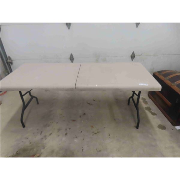 Poly Table with Folding Legs 29" x 29" x 71" 