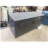 Image 4 : (2) Tool Boxes - One Metal 9" x 10" x 21" + 1 Poly 11" X 11" x 25" 
