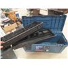 Image 6 : (2) Tool Boxes - One Metal 9" x 10" x 21" + 1 Poly 11" X 11" x 25" 