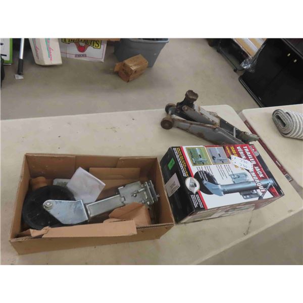 Trailer Jack 1500 lb + Floor Jack