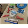 Image 2 : Plumbing Items ; Drain Auger, (2) Fish Tapes, Pipe Cutter, Faucet Kit, plus more