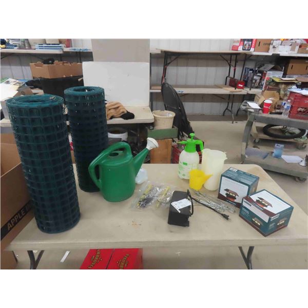 Snow fence, Watering Can, Solar Light Post Cap, plus more